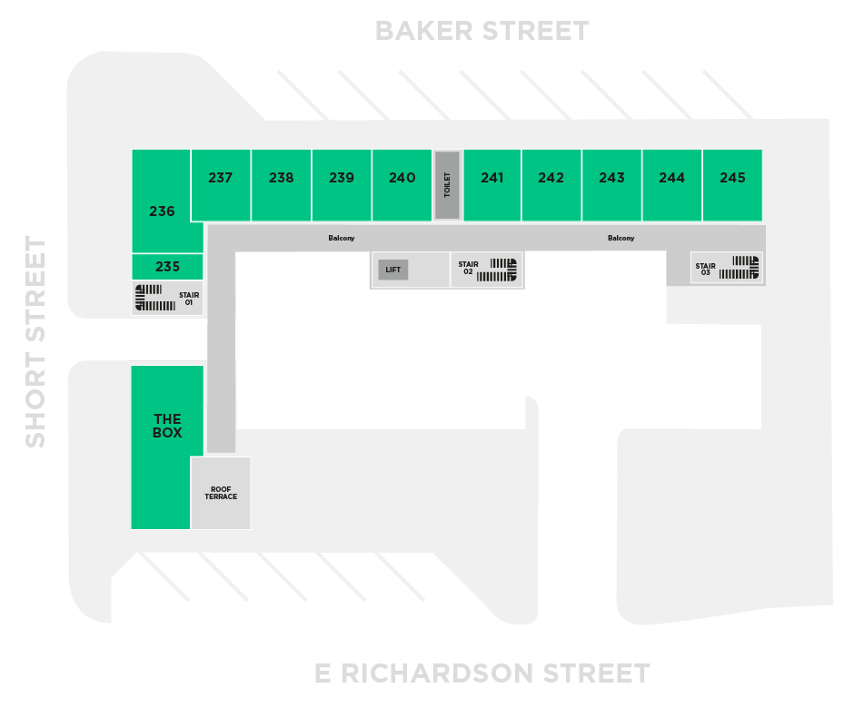 Floor plan for second floor